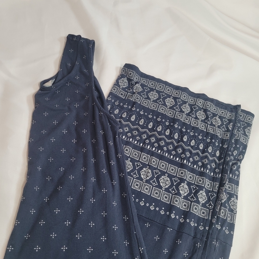 Old Navy Women's Navy Blue Maxi Tank Dress Size M